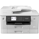 Brother MFC-J6940DW DIN A3 4-in-1 Farbtintenstrahl-Multifunktionsgerät (2 x 250 Blatt Papierkassette, Drucken, scannen, kopieren, faxen), Weiß, Mittel