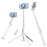 SYNCWIRE Selfie-Stick-Stativ mit Kabelloser Fernbedienung, 1,4 m, Weiß, 1 Packung