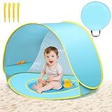 GQBVPN Strandmuschel Pop Up, Automatisches Tragbares Strandzelt mit UV-Schutz 50+ für Familien, Strand, Parks, Hinterhöfe, Angeln, Musikfestivals, Reisen und mehr