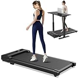 Kerolina Walking Pad Laufband für Zuhause - Home Office Laufbänder Under Desk Schreibtisch Laufpad Leise Tragbares Kompakte Gehband Klein Mini Treadmill LED-Anzeige Remote Control Tretmühle