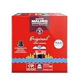 Caffè Mauro Kaffeekapseln Espresso Original, Intensität 10/10-50 Kapsel aus Aluminium - Kompatibel mit Nespresso* Haushalts-Espressomaschinen - Hergestellt in Italien