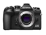 Olympus OM-D E-M1 Mark III Micro Four Thirds Systemkamera Gehäuse, 20 MP Sensor, 5-Achsen Bildstabilisierung, Leistungsstarker Autofokus, 4K Video, Wi-Fi, Bluetooth, Schwarz