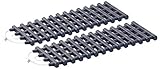 Lescars Anfahrtshilfe: 2er-Set Kfz-Anfahrhilfen mit Tragetasche, 60 x 22 cm (Anfahrhilfe Sand, Anfahrhilfe Auto Schnee, Autosicherheit)