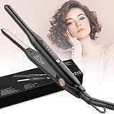 HyAdierTech Mini Glätteisen, 2 in 1Glätteisen Locken und Glätten, PTC-Heizelement Haarglätter, 150-210°C, Schmale Platte für kurzes Haar oder Männerhaar, Glätteisen Profi Haarschäden zu Verringern