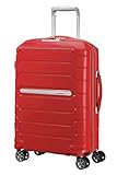 Samsonite Flux - Spinner S, Erweiterbarer Handgepäck, 55 cm, 37/44 L, Rot (Red)