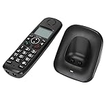 Denash KX-160A Tragbares Kabelfreies Telefon-Handy-Handy-Handy mit Anrufer-ID für die Verwendung von Zuhause und Büro, Schwarze Farbe (EU-Stecker)