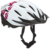 FISCHER Erwachsene Fahrradhelm, Radhelm, Cityhelm Hawaii, S/M, 54-59cm, weiß pink