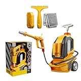 Kids Power Waschmaschine - Kinder -Wasserspray -Reinigungswerkzeuge für Kinder, tun Sie Play CAR Waats Wasser Spielzeug | Mädchen Rollenspiel Waschmaschine Set, Schaberschwamm-Handtuch