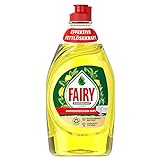 Fairy Spülmittel (4.5 L) Zitrone, mit effektiver Formel für sauberes Geschirr und Fettlösekraft (10 x 450 ml)