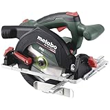 Metabo Akku-Handkreissäge KS 18 LTX 57 BL 18 V, mit Brushless Motor, Schrägschnitte, gut sichtbarer Schnittanzeiger, geringes Gewicht, Säge 611857850