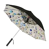 Falcone Personal Sonnenschirm - Regenschirm mit UV-Schutz - Winddicht - 105 cm - Schwarz, blacks, 105 cm