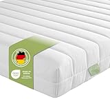 DREAMSTAR Easy Flex | orthopädische 7-Zonen Kaltschaummatratze | Öko-Tex Zertifiziert | Härtegrad 2 und 3 (H2 & H3) | Rollmatratze | Made in EU I 80 x 200 cm