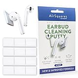 AirSquares Premium Reinigungsknete für Ohrhörer & Handy – Kompatibel mit AirPods, Samsung Buds, Kopfhörer-Etuis & Anderen Tech-Geräten (12er-Pack)