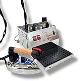 Dampfbügelstation Dampferzeuger mit Bügeleisen, 1600W 220V 2,0 Liter Wassertank Dampferzeuger Bügelanlage Bügelsystem mit Kupferkessel, Regelbarem Dampfventil (Baby Vapor 2,0 Liter)