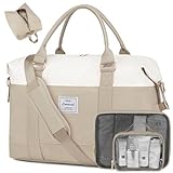 LOVEVOOK Reisetasche Damen Sporttasche mit Schuhfach Weekender Groß Handgepäck Tasche für Flugzeug Ryanair Easyjet Travel Bag Duffle Bag Kliniktasche Geburt Fitnesstasche Krankenhaustasche