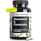 Glucosamin & Chondroitin – 180 Kapseln mit Vitamin C – trägt zu einer normalen Kollagenbildung bei – hochdosiert, ohne unnötige Zusätze – in Deutschland produziert & laborgeprüft