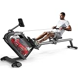 JOROTO Rudergerät für zuhause, 50°-Neigungs-Rudergerät Wasser mit größerem Widerstand, Rowing Machine 150kg Gewichtskapazität & Bluetooth-Funktion, Tablet-Halterung, 44 Tage Kinomap APP-Mitgliedschaft