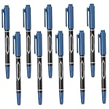 Perwteriy 10pcs Tattoo-Marker für Haut, doppelköpfiger Henna-Stift, Hautmarkierungen für Tattoos mit Dicker und feiner Tipps, glatter und sicherer Markierstift