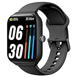 TOOBUR Smartwatch mit Telefonfunktion, 1.95' Fitnessuhr mit Herzfrequenz Schrittzähler Schlafüberwachung IP68 Wasserdicht Kompatibel Android & iOS für Herren 44 mm