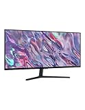 Samsung ViewFinity S50C Monitor S34C500GAU, 34 Zoll, VA-Panel, Ultra WQHD Auflösung, Eco Saving Plus, AMD Freesync, HDR10, 5 ms Reaktionszeit, Bildwiederholrate 100 Hz, Schwarz