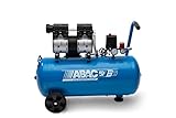 ABAC Geräuscharmer Luftkompressor EASE-AIR 50, Ölfreier Luftkompressor, Maximaler Druck 8 Bar, Leistung 1 PS, 50-Liter-Tank, Geräuschpegel 59 dB