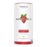 foodspring Shape Shake 2.0 Erdbeere – Vollwertiger Mahlzeitenersatz-Shake zur Gewichtskontrolle mit Premium Protein, 209 kcal pro Portion, Glutenfrei - 900g