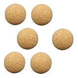 UPKOCH 1 Satz Table Football Accessoires Tischfußball Erwachsene Foosball Fußballspieltisch Verschleißfester Fußballkicker Verschleißfeste Kickerbälle Fußballzubehör Kork Khaki 6 Stück