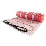 Elektrische Fußbodenheizung für Fliesen 6.0m² twin-technologie geerdeter Heizleiter Feuchtraum geeignet Badezimmer Dusche Sauna