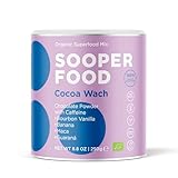 SOOPER FOOD® Cocoa Wach - Bourbon Vanille 250g Pulver - Bio-Vegane-Schokogenuss mit Kakao, Guarana & natürlichem Koffein macht es dir morgens leicht - schnelle Energiezufuhr - u.a. mit Banane etc.