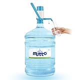 Mutto Premium Bio Quellwasser Wassergallone 19 Liter frisch abgefüllt mit manueller Handpumpe