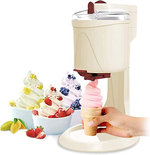 Ice Cream Makers Eismaschine Softeismaschine, Heimwerker, kleine automatische Mini-Obst-Softeismaschine, gesunde, einfache One-Push-Bedienung, Kinderliebling