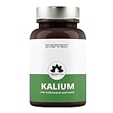 Kalium Tabletten hochdosiert mit Redard Funktion - 1000 mg Kalium pro Tablette - Kaliumcitrat Tabletten ideal für Muskeln, Nerven, Blutdruck - vegan - VitaminFuchs