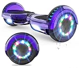 VOUUK Hoberboard 6,5-Zoll-Hoverboard mit Zwei Rädern, Mit Bluetooth-Lautsprecher, Mit LED-Lichtern Geeignet für Kinder und Erwachsene