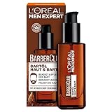 L'Oréal Men Expert Bartöl mit Zedernholzöl für die tägliche Bartpflege, Barber Club, 1 x 30 ml