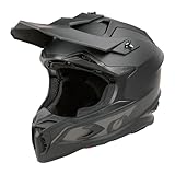 O'NEAL C-SRS Motocross Helm SOLID Schwarz (Größe M) – ECE 22.06 Zertifiziert, robuste ABS-Schale, effizientes Belüftungssystem & herausnehmbares, waschbares Innenfutter