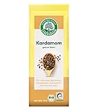 Lebensbaum Kardamom, Bio-Gewürz für Lebkuchen, Backwaren, Obstdesserts & orientalische Gerichte, süßlich-würziger Genuss, ganze Saat, 50 g