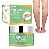 MINGRUO Krampfadern Creme, Krampfadern Beruhigende Beincreme, Varicose Veins Creme für Beine, Venensalbe Beine Care Salbe Gegen Besenreiser Entfernen