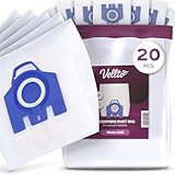20x Vellto Staubsaugerbeutel Ersatz Filtertüten Beutel Kompatibel mit Miele 3D GN Compact C1 C2 Complete C2 C3 Classic C1 HyClean HOOVER Vliesfilterbeutel Weiß Reißfest und Robust Ersatzprodukt
