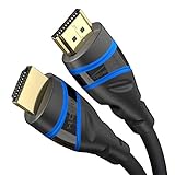 KabelDirekt – 10K & 8K HDMI Kabel, HDMI 2.1b – 2 m, erhältlich in 0,5-5 m – Zertifiziert, in Deutschland entwickelt (Ultra High Speed HDMI 2.1 Kabel für PC, PS5, Xbox, Monitor und TV – schwarz-blau)