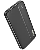 Power Bank 10000mAh, GREPRO Externer Handyakkus, Power Bank Klein Aber Stark mit Type-c + Micro Eingängen Ports und USB-C + 2 USB Ausgängen Ports für Smartphones,Tablets