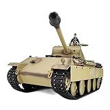 ECIS 1/16 Panzer Spielzeug Deutscher Panzer Panther, Kampf Armee Fahrzeug Modell Spielzeug mit Schussfunktion- Aufgerüstete Version