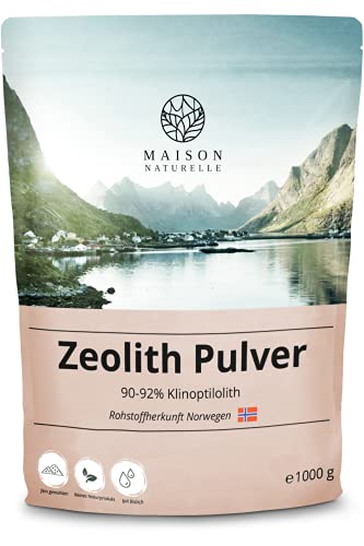 MAISON NATURELLE ® - Zeolith Klinoptilolith Pulver (1000 g) - tribomechanisch mikronisiert & aktiviert