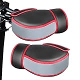 Dtaigou Lenkerhandschuhe für Fahrrad, warme Lenkerhandschuhe für Motorrad, reflektierende Winterroller-Griff-Fäustlinge für Dreiräder, Schneemobile, Autobahnfahrer, Herren, Damen, Erwachsene, Lehrer