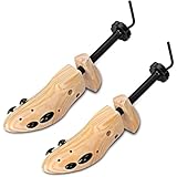 AioTio Schuhspanner für Schuhe Schuhdehner aus Kiefernholz für Herren und Damen Einstellbare Länge und Breite Schuhstrecker(2 Stück, L (41-45 EU))
