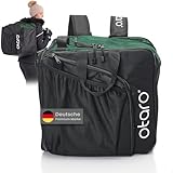 Otaro Skischuhtasche mit Helmfach (PRO | 57 L | Tannengrün) Premium Skitasche für Skischuhe | Auch als Schlittschuhtasche oder Inlinertasche | Ski Tasche, Skisack Set, Skischuhtaschen