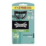 Wilkinson Sword Xtreme 3 Sensitive Einwegrasierer Einmalrasierer, 6 Stück (1er Pack)