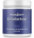 D-Galactose - 100% Galaktose Pulver hochrein mit B-Vitaminen - Mit Pantothensäure für die geistige Leistung - 300 g Pulver