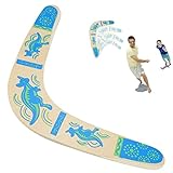 JINSION Boomerang V Shaped Outdoor, Boomerang für Kinder, Flatloop Bummerang, Boomerang Anfänger, Return Flying Boomerang Wooden Toy Geschenke für Outdoor Sport Toys Kinder Erwachsene Spiele im Freien