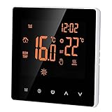 Snnozy Smart Thermostat Digitale Temperaturregler LCD Display Touchscreen Woche Programmierbare Elektrische Fußbodenheizung Thermostat für Home School Office Hotel 16A