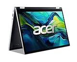Acer Aspire Go Spin 14, AGSP14-31PT, Laptop, 14 Zoll WUXGA (1920 x 1200) 16:10 IPS Touchscreen, Windows 11, Intel Core 3, 16GB RAM, 512GB SSD, Intel UHD Graphics, QWERTZ tastatur, Silber